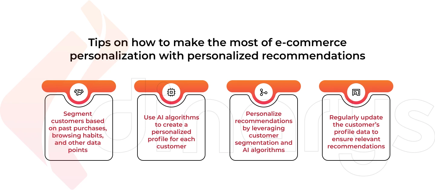 Tips on how to make the most of e-commerce personalization with personalized recommendations: